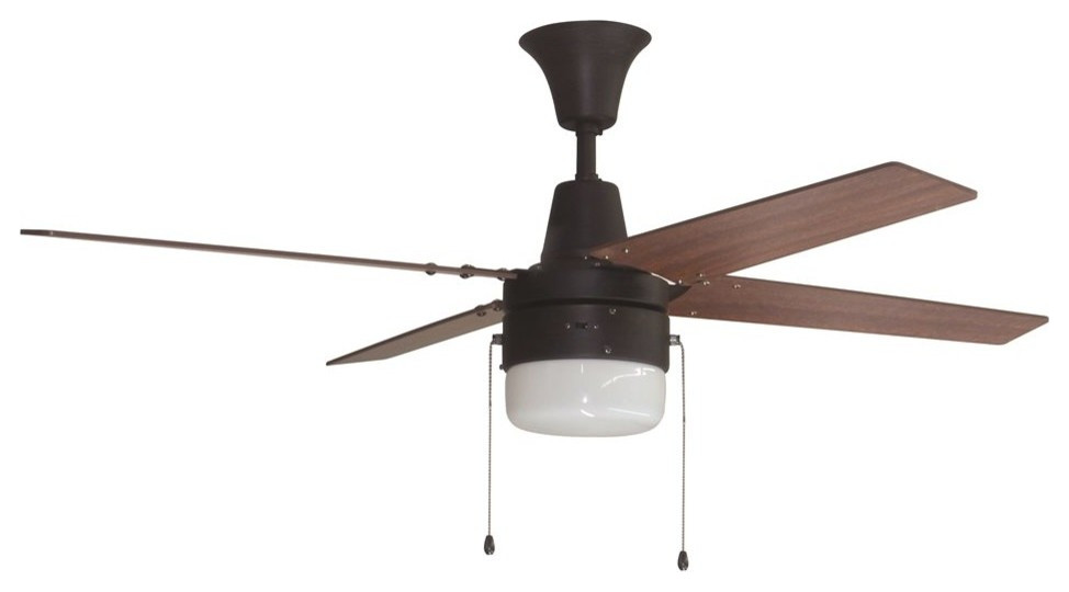 Craftmade 48 Connery Ceiling Fan Transitional Fans By Lighting And Locks Houzz - Litex Jp13eb6crs Soe Fieldere 41 Ceiling Fan With Light Kit
