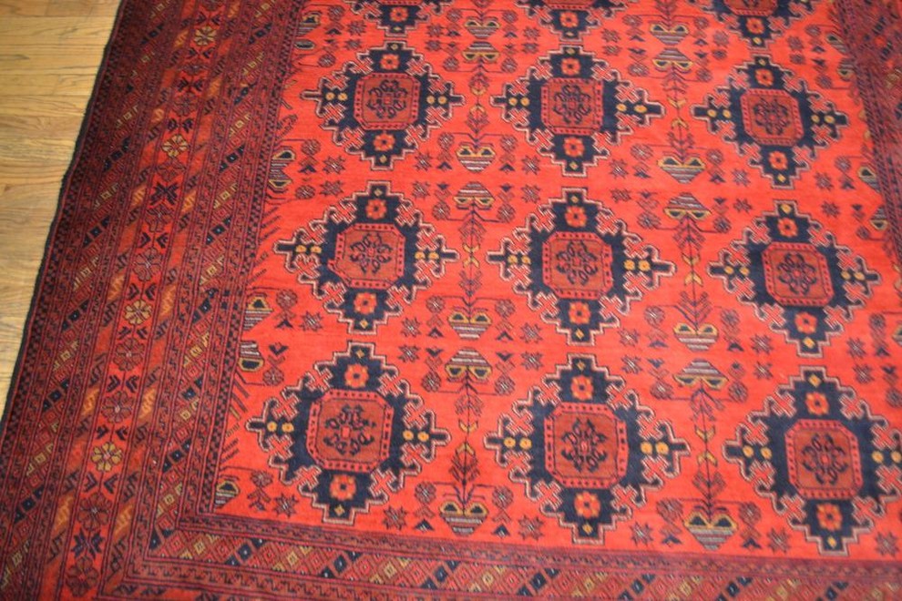 Tribal Unkhoi Oriental Rug, 6'8"x9'3"