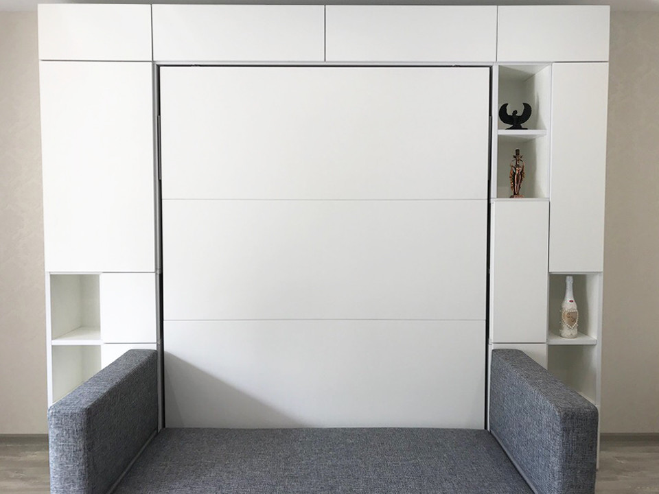 Шкаф-кровать 3 в 1 для молодой пары в гостиную