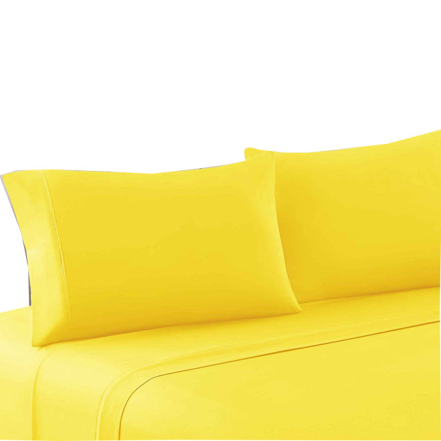 Ralph Lauren 4-Piece King Sheet Set – Bumblebee & Floral Pattern, 100% Cotton – Extra Deep Pocket Fitted Sheet - View #5