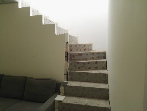 Scala interna rivestita in ardesia Scala interna design