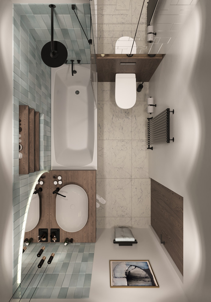 Дизайн интерьера санузла