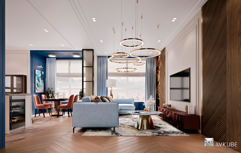 КВАРТИРА В СОВРЕМЕННОМ СТИЛЕ С ЭЛЕМЕНТАМИ КЛАССИКИ В ЖК CITY PARK