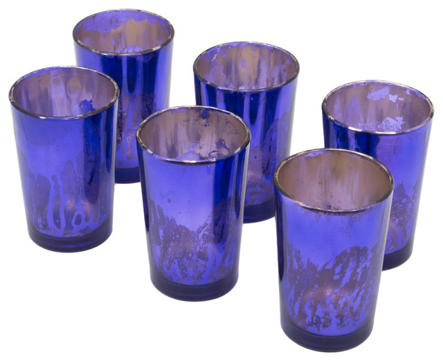 Tall Purple Mercury Gl Votive Holders Set Of 6 Contemporary Tall Purple Mercury Gl Votive Holders Set Of 6