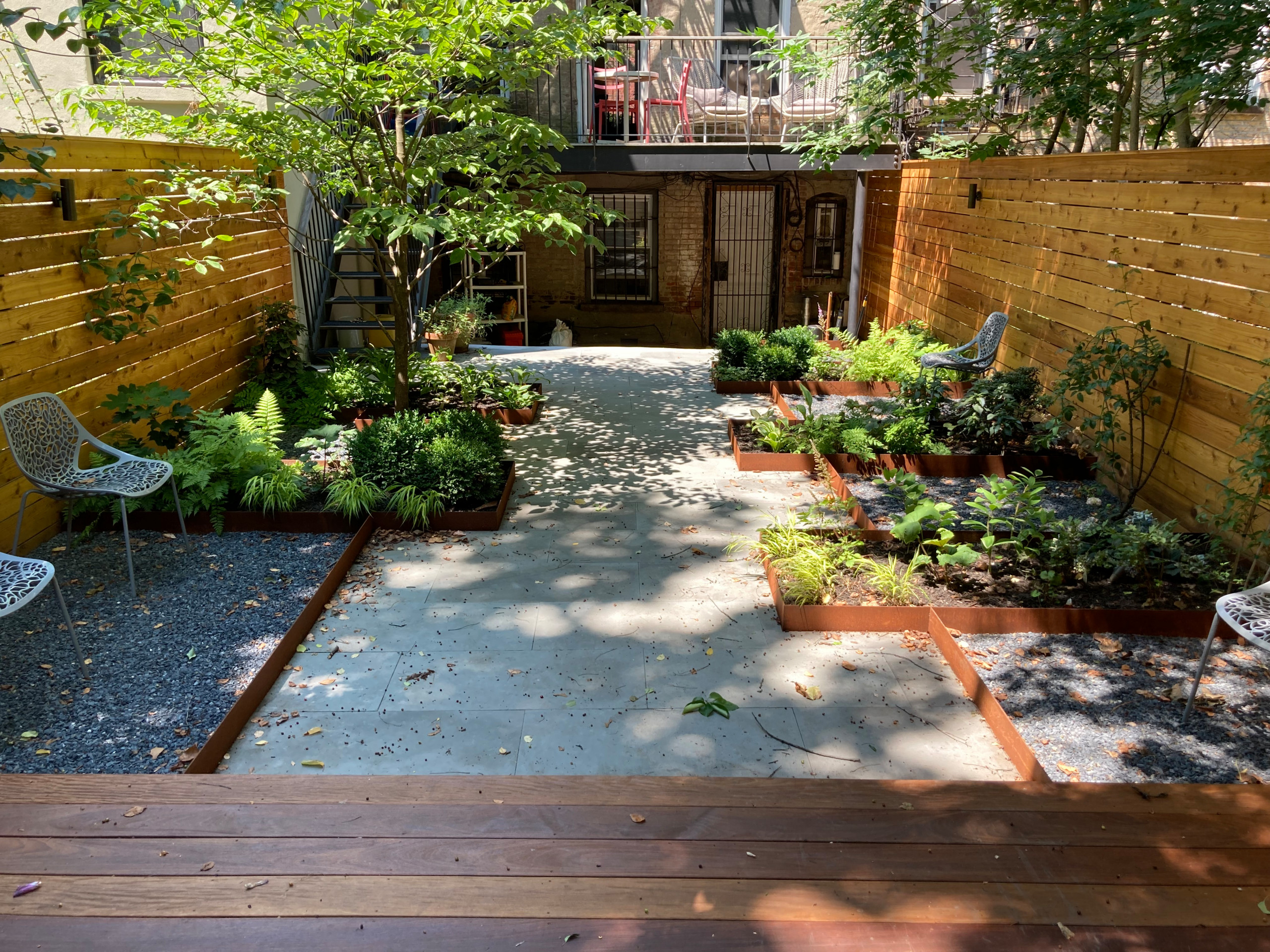 Angular Corten Steel Garden