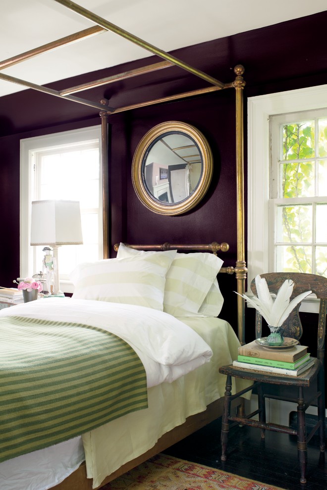 Design ideas for a traditional bedroom in New York.