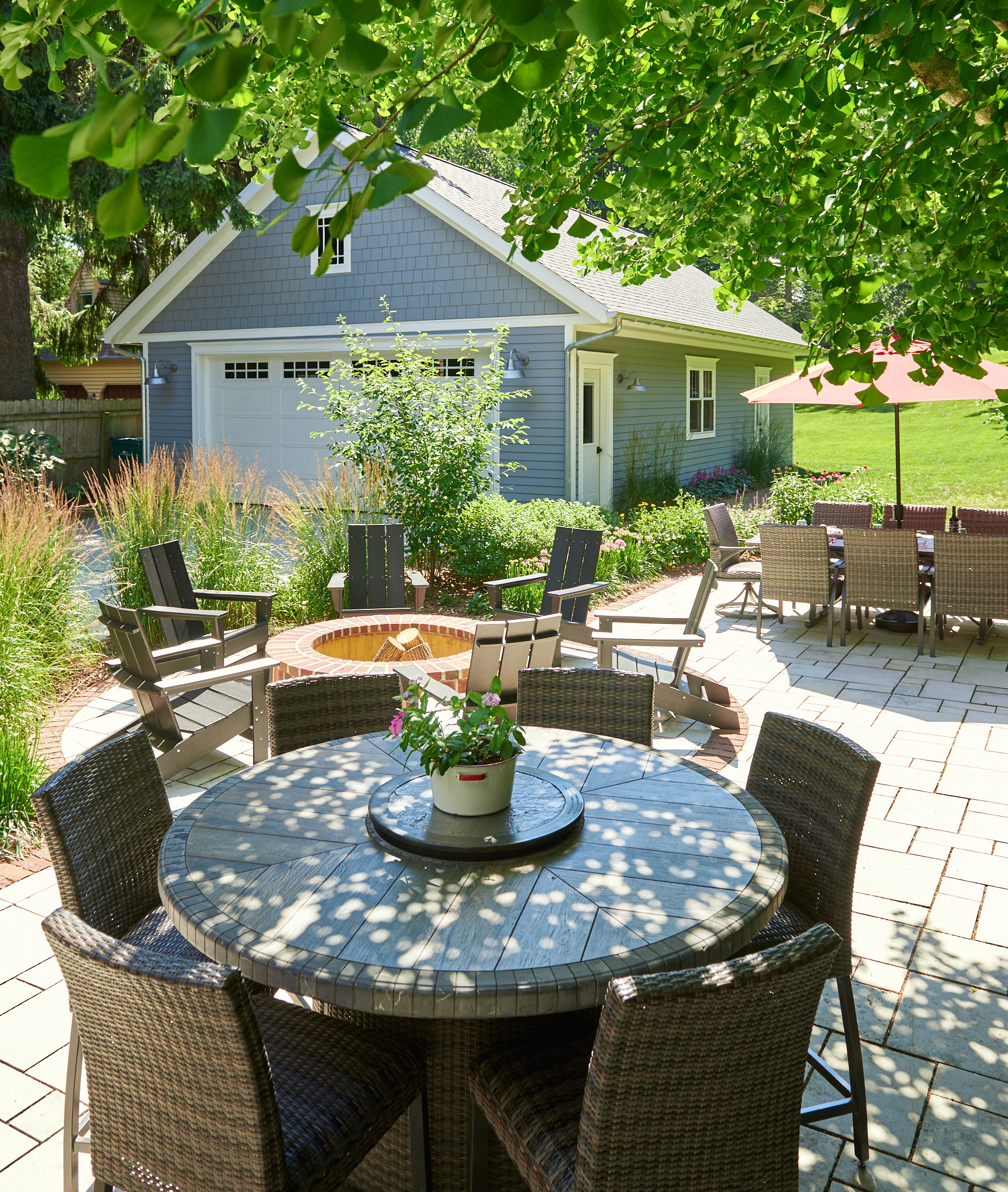 Traditional Backyard + Patio Landscape - Cedarburg, WI