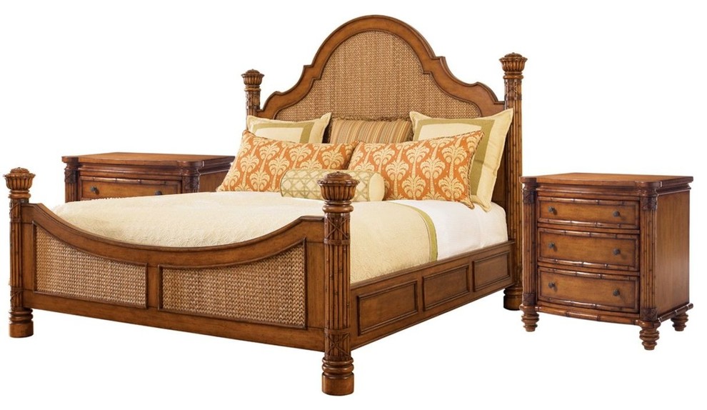 Tommy Bahama Home Island Estate Round Hill 3 Piece Bedroom Set King