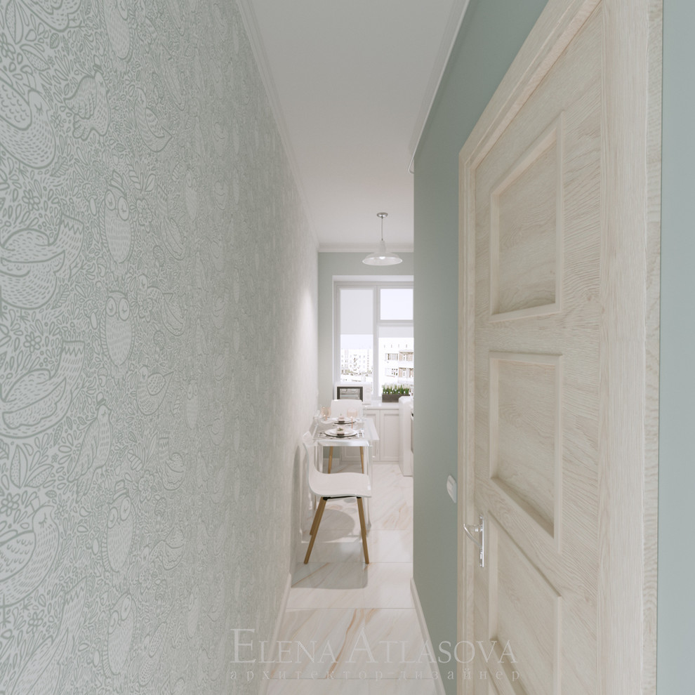 2 варианта дизайна маленькой кухни