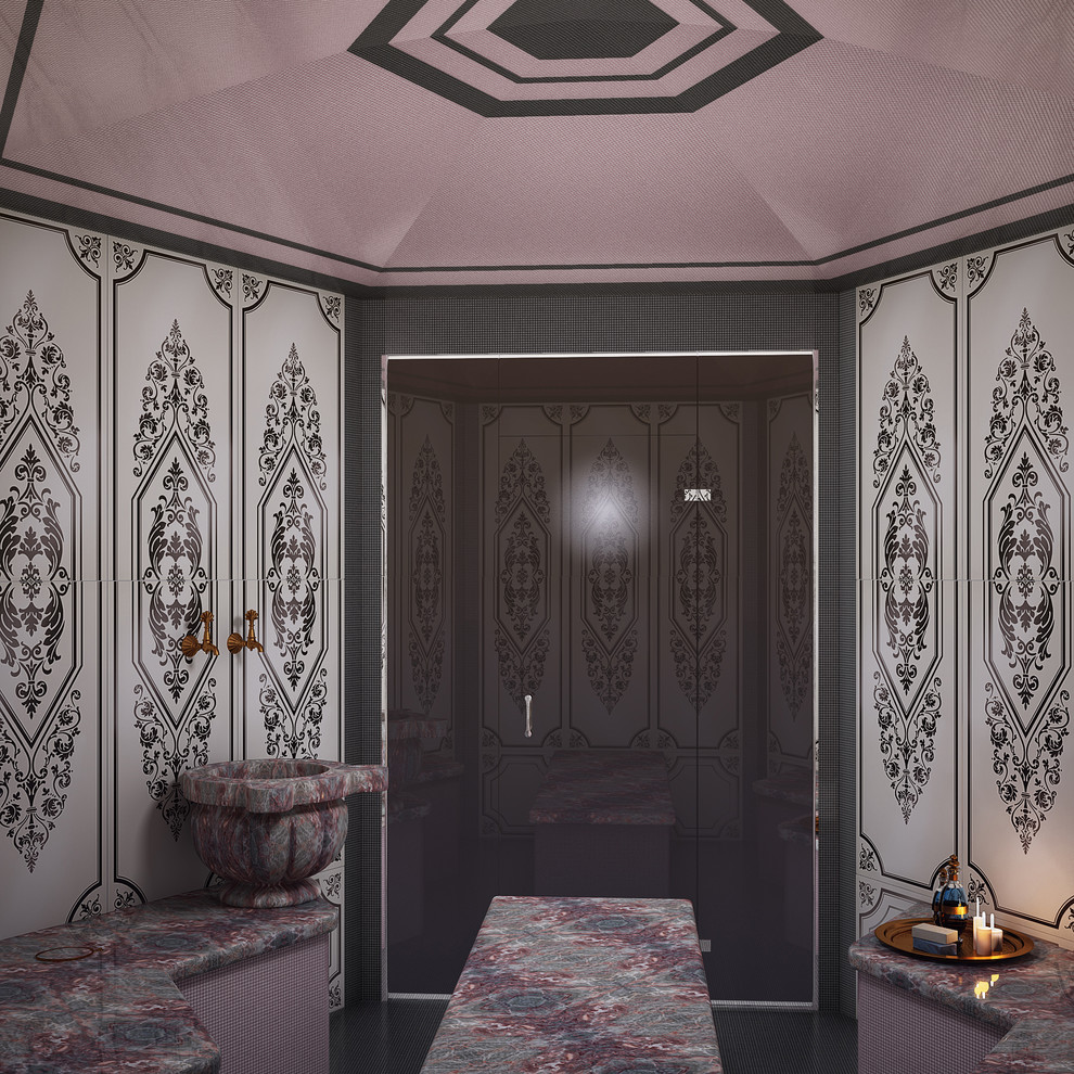 Бассейн и зона СПА в частном доме