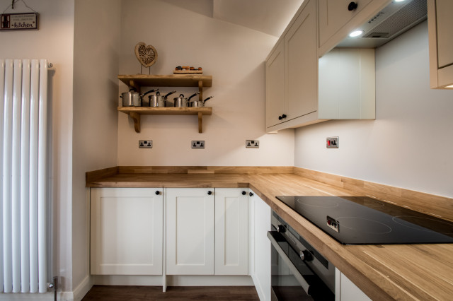New White Shaker Kitchen rustic-kitchen