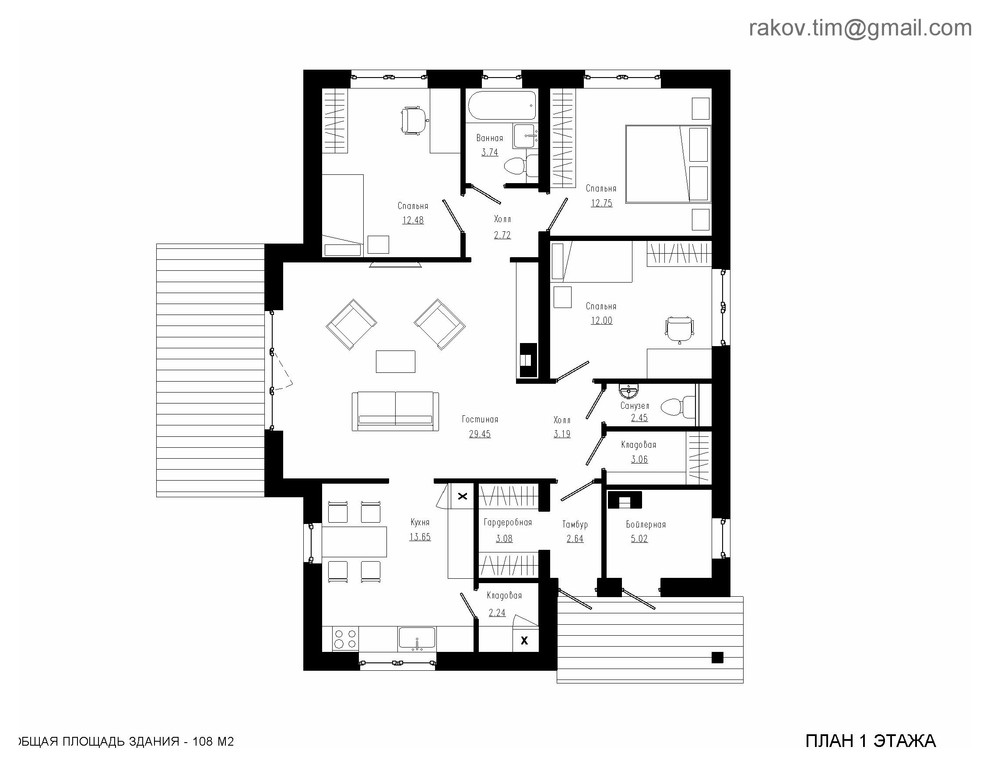 Типовой дом - 108 кв.м
