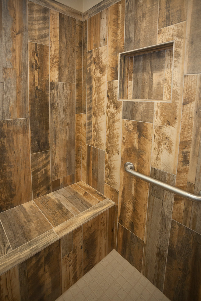 Rustic HIS Bathroom Rustic Bathroom Dallas by The and