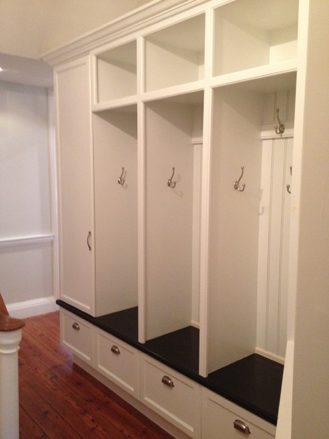 Mudroom Delancey St traditional-entrance