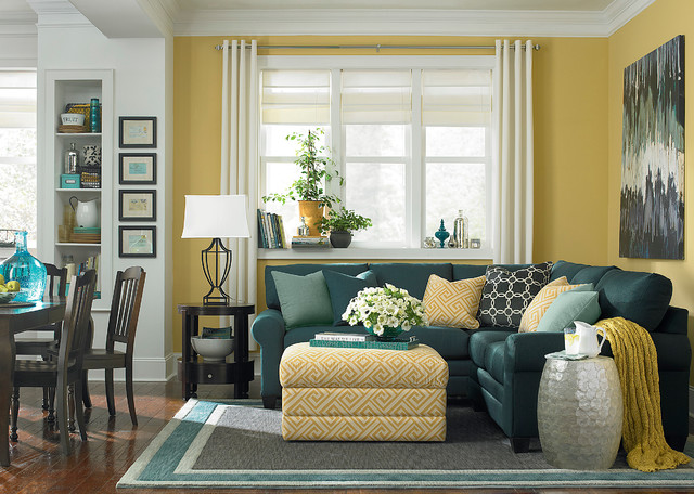 iHGTVi Home Custom Upholstery L Shaped Sectional Sofa by 