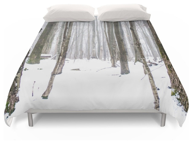 Winter Trail Duvet Cover Rustic Duvet Covers And Duvet Sets