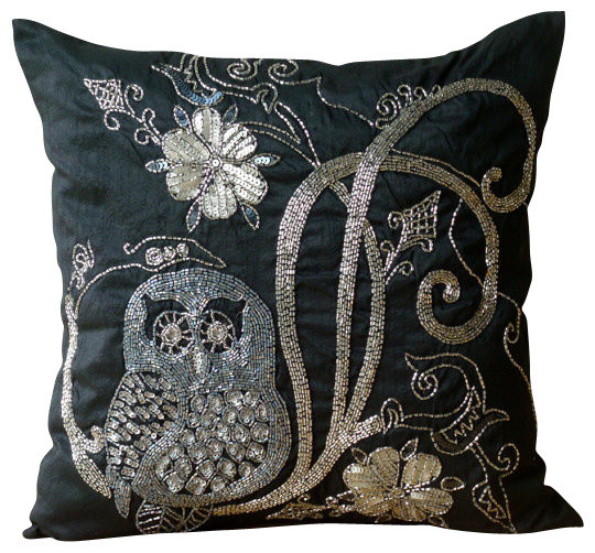 night black pillow