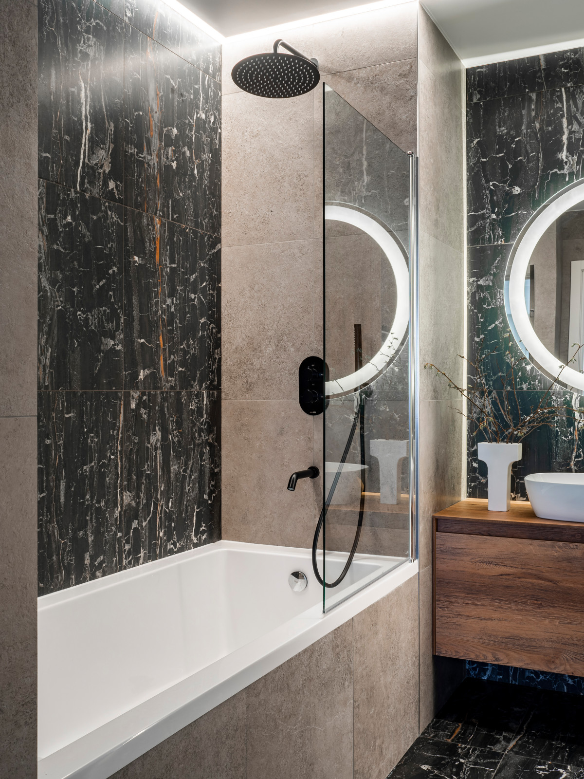 Серо-бежевый минимализм в ЖК Пушкин