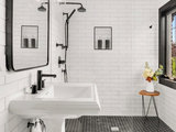 Transitional Bathroom by Tristan Gary Designs
