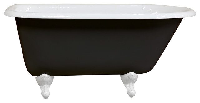 black cast iron tub