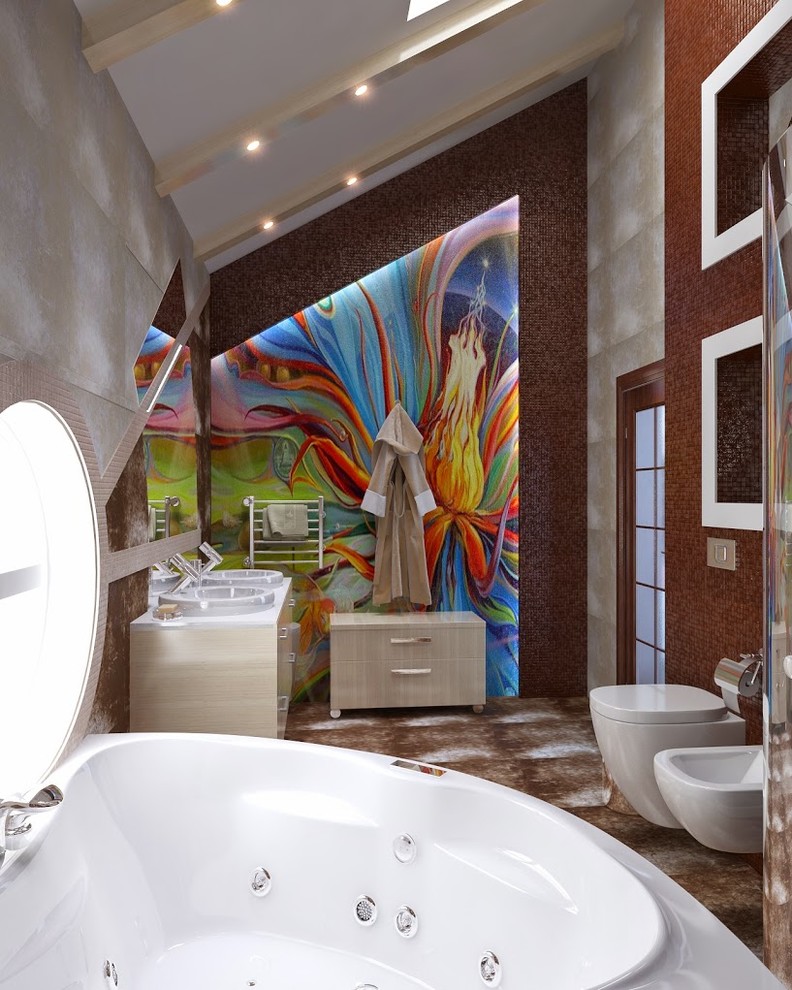 Дизайн-проект ванной комнаты от «Strekoza Design»