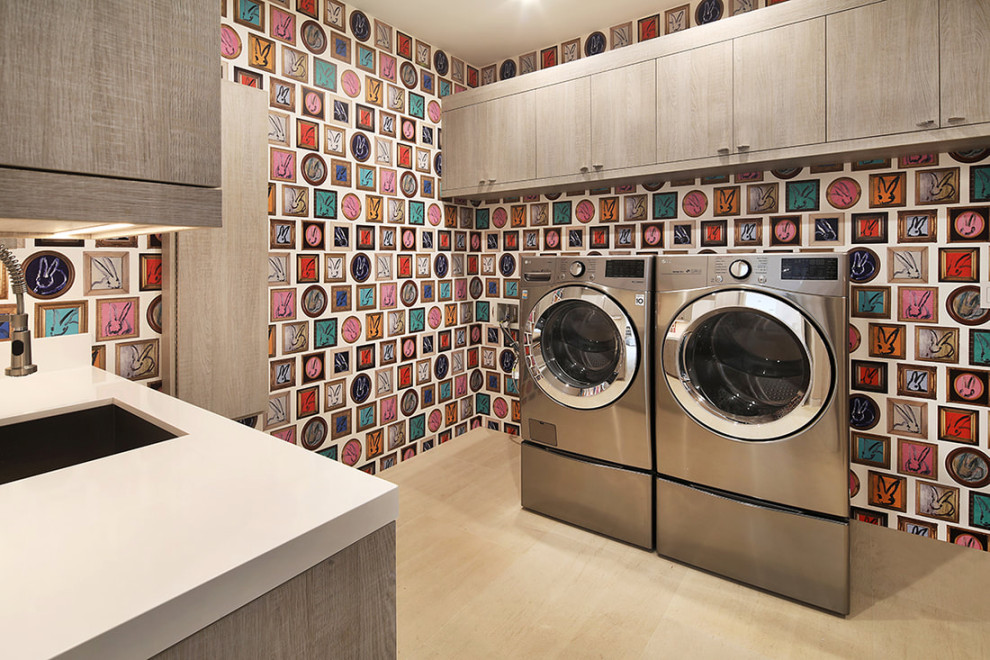 Contemporary laundry room in Los Angeles.