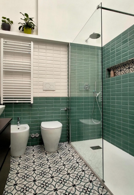 Casa L&M_Bagno Padronale industrial-badezimmer
