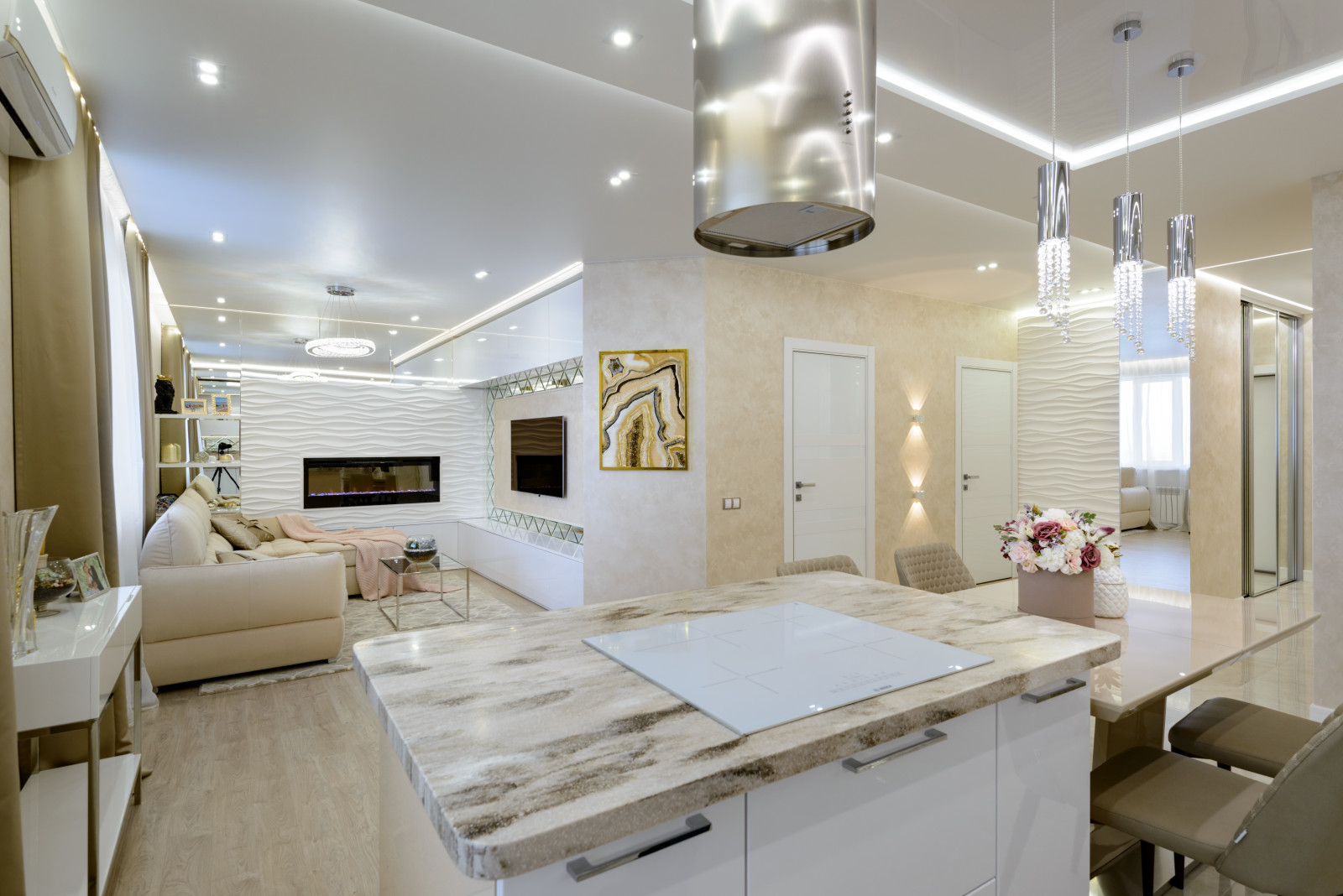 2018г. Фото квартиры 80 м2 в ЖК "Оазис"