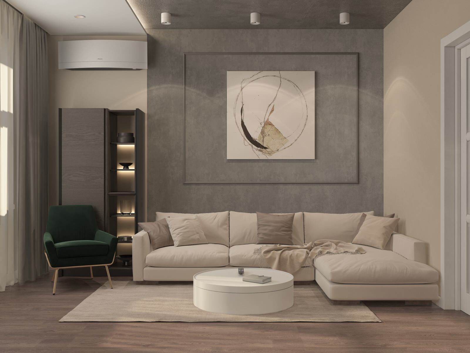 Кухня - гостиная в ЖК Венский Лес