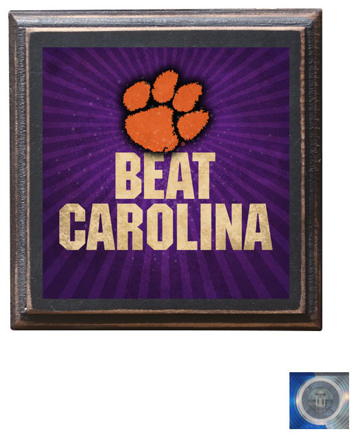 Clemson Tigers Beat Carolina Home Decor Wall Art Plaque Sign Gift Present Traditional Game