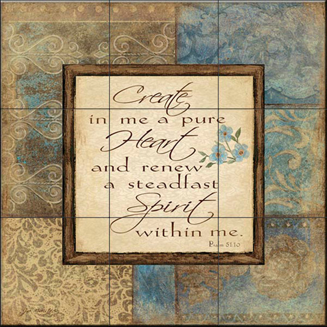 Tile Mural, Create by Jo Moulton, 12.75" x 12.75" (9 Tiles