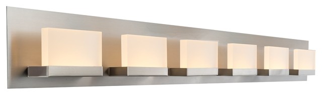 Kira Home Everett 48 Modern Led Bathroom Vanity Light 3000k Brushed Nickel