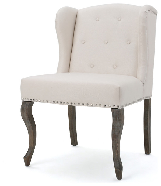 Gdf Studio Asheville Modern Fabric Wingback Chair Traditional