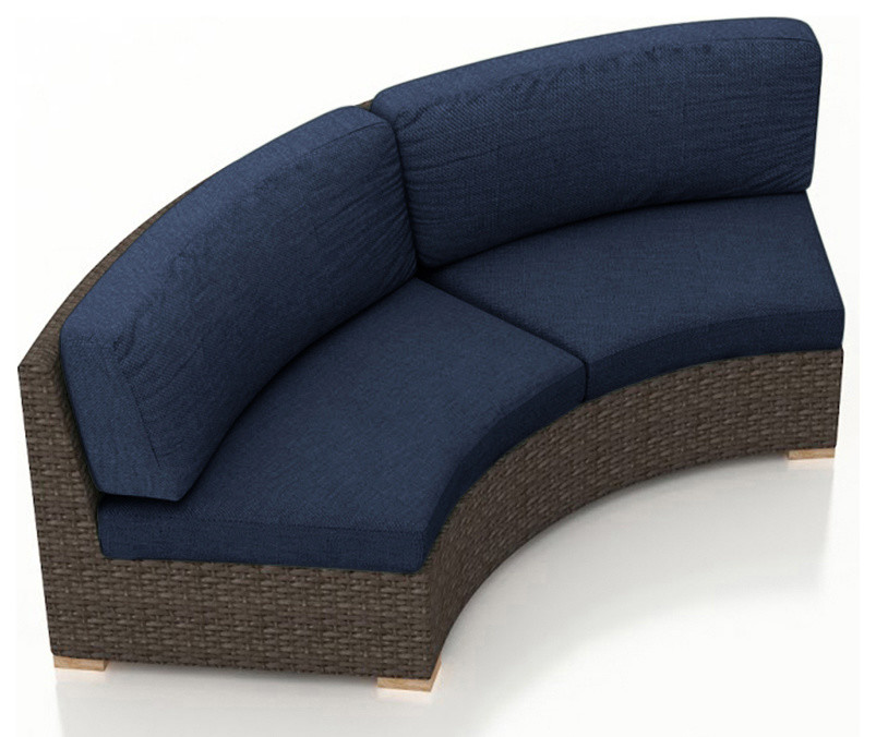 Arden Curve Loveseat Tropical Outdoor Loveseats by Patio