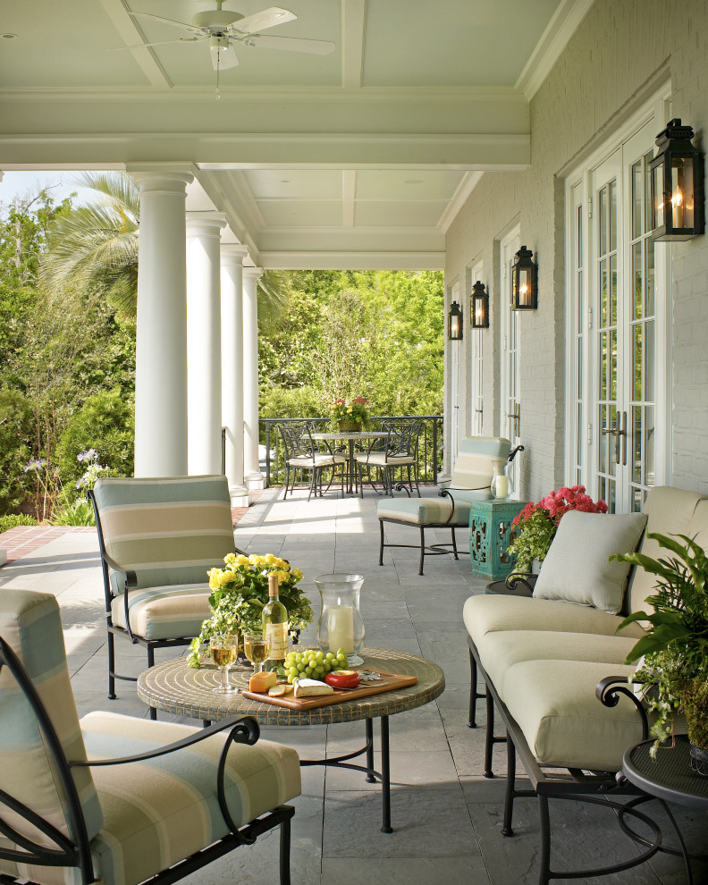Design ideas for a traditional verandah in Jacksonville.