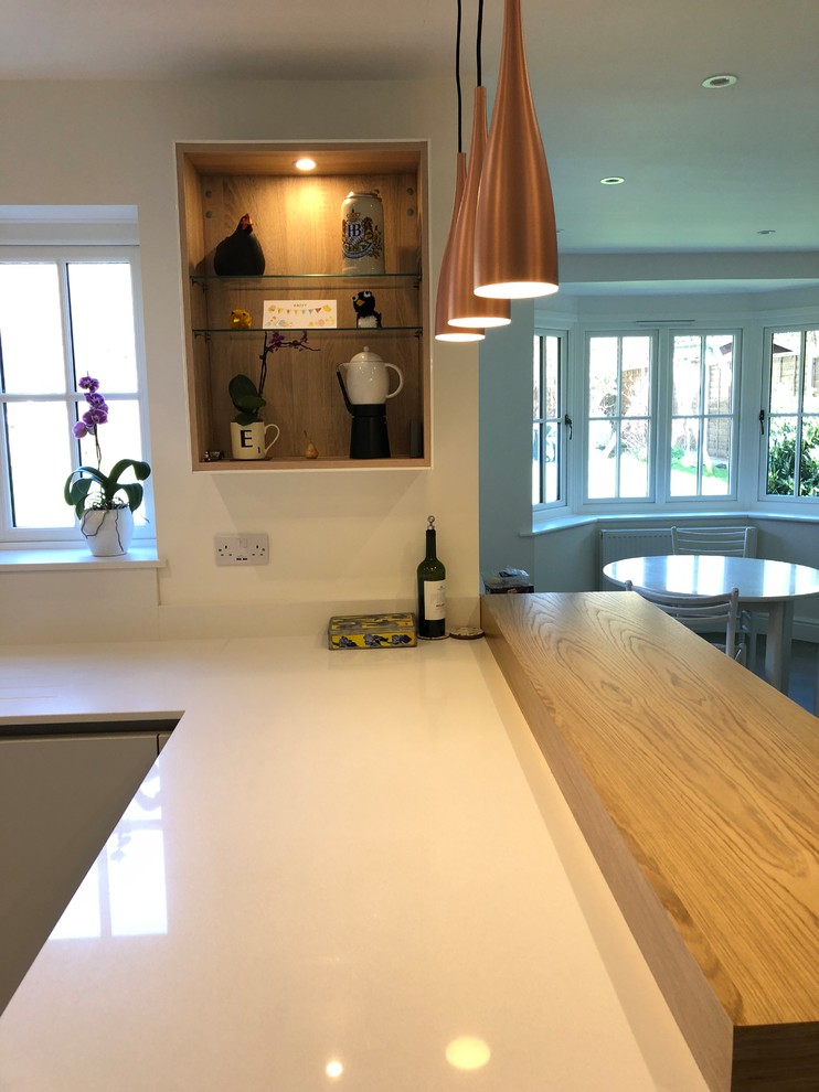 Photo of a modern kitchen in Surrey.