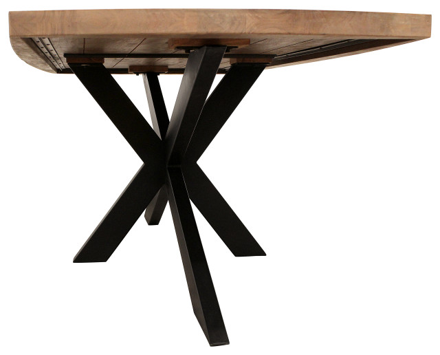 Logan 82" Dining Table in Natural Finish - Rustic - Dining Tables - by ...