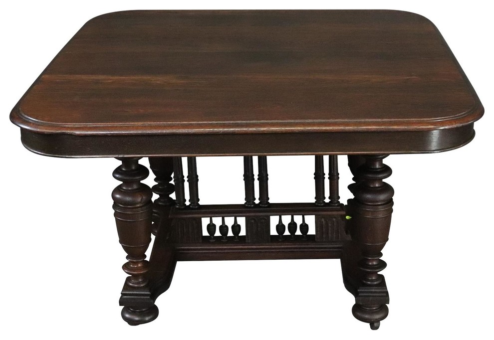 Consigned Table Henry II Renaissance Antique French 1900 Oak Wood