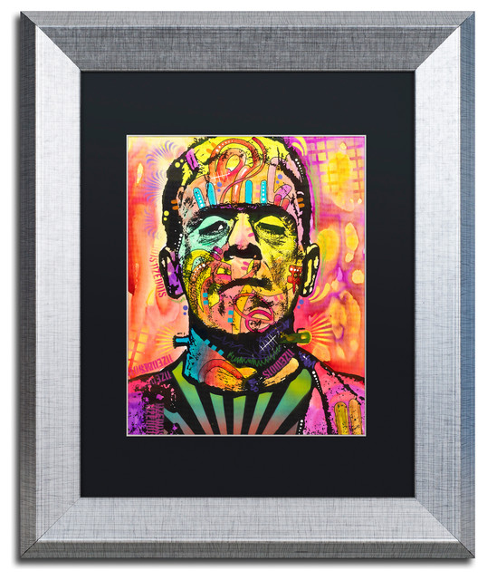 Dean Russo Frankenstein Matted Framed Art Contemporary