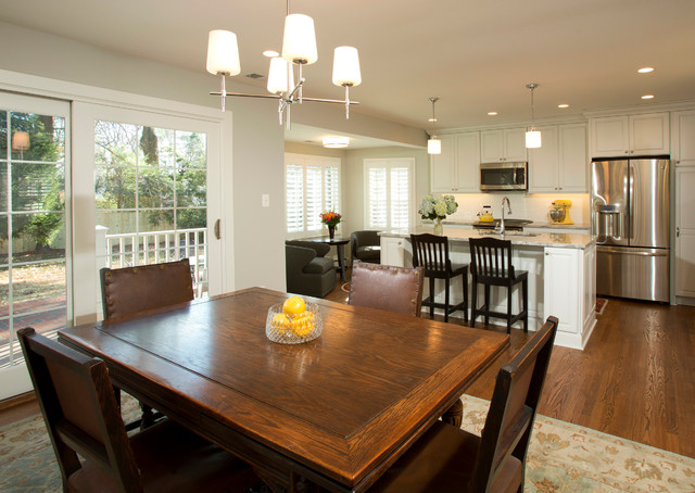 McLean Open White Kitchen traditional-kitchen