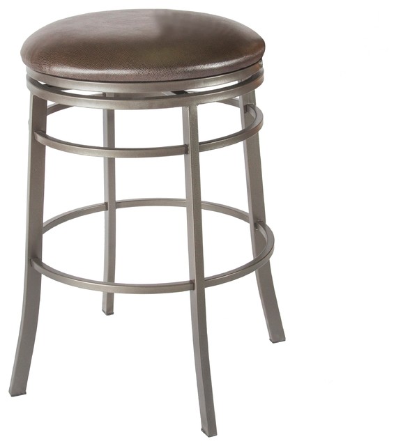 Steve Silver Milo Backless Swivel Bar Stool Transitional Steve Silver Milo Backless Swivel Bar Stool