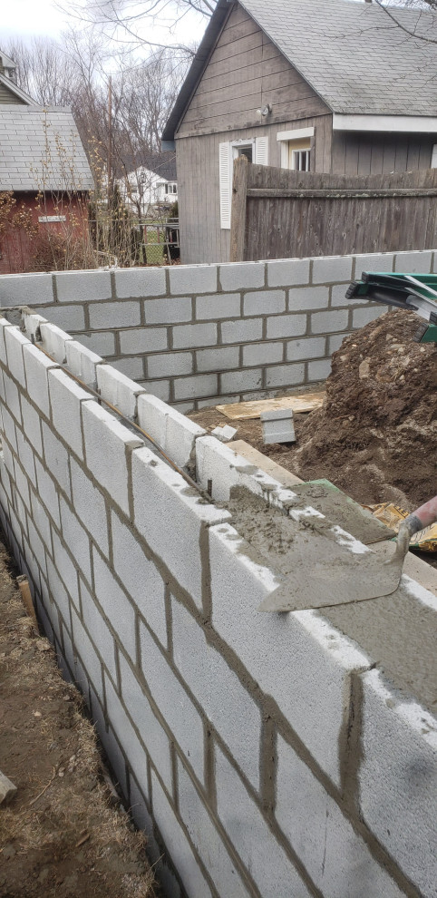 Addition Project Block Foundation