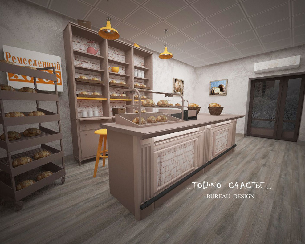 дизайн интерьера, дизайн пекарни