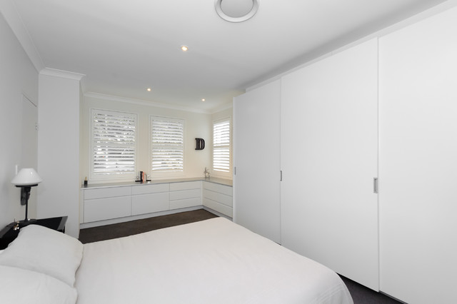 Gladesville Bedroom Sliding Wardrobe Shoe Drawers And Credenza