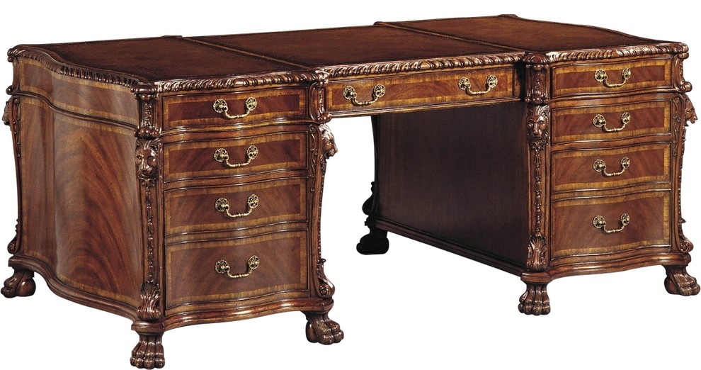 Scarborough House Lion Desk Crotch Traditional Desks And Hutches