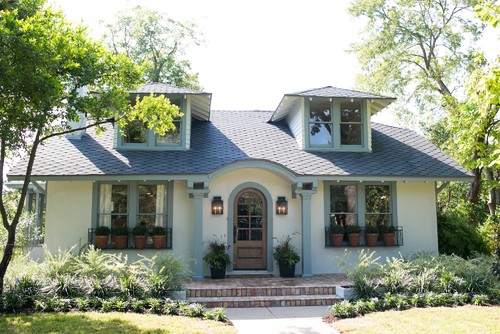 home exterior with lantern light
