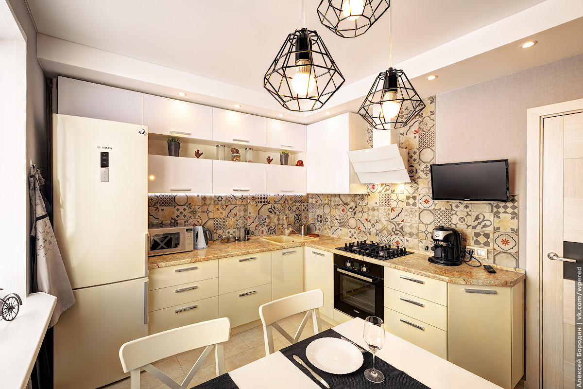 Кухня в тёплых тонах