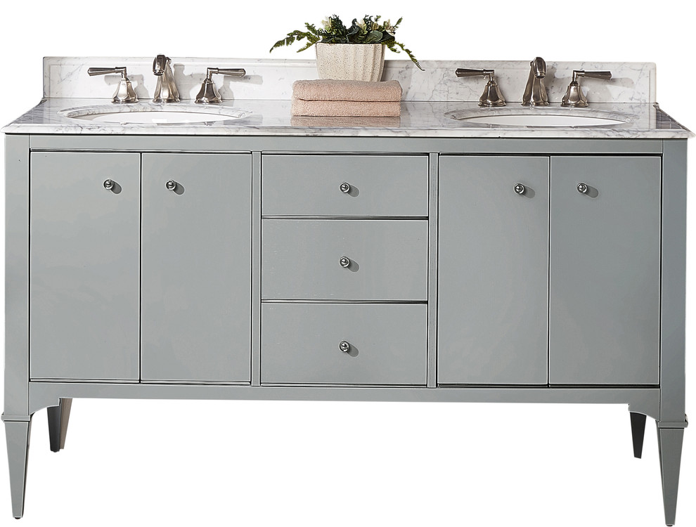 Charlottesville 60" Vanity Transitional Bathroom Vanities And Sink
