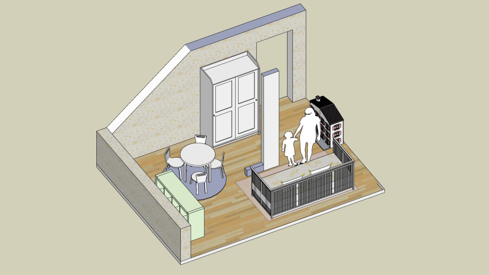 Eklektisches Kinderzimmer in Frankfurt am Main