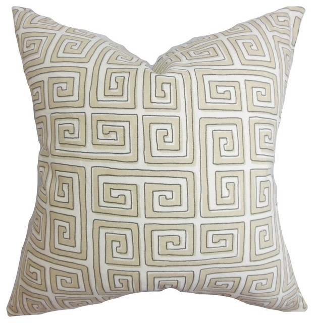 Klemens Geometric Pillow Natural 18"x18"